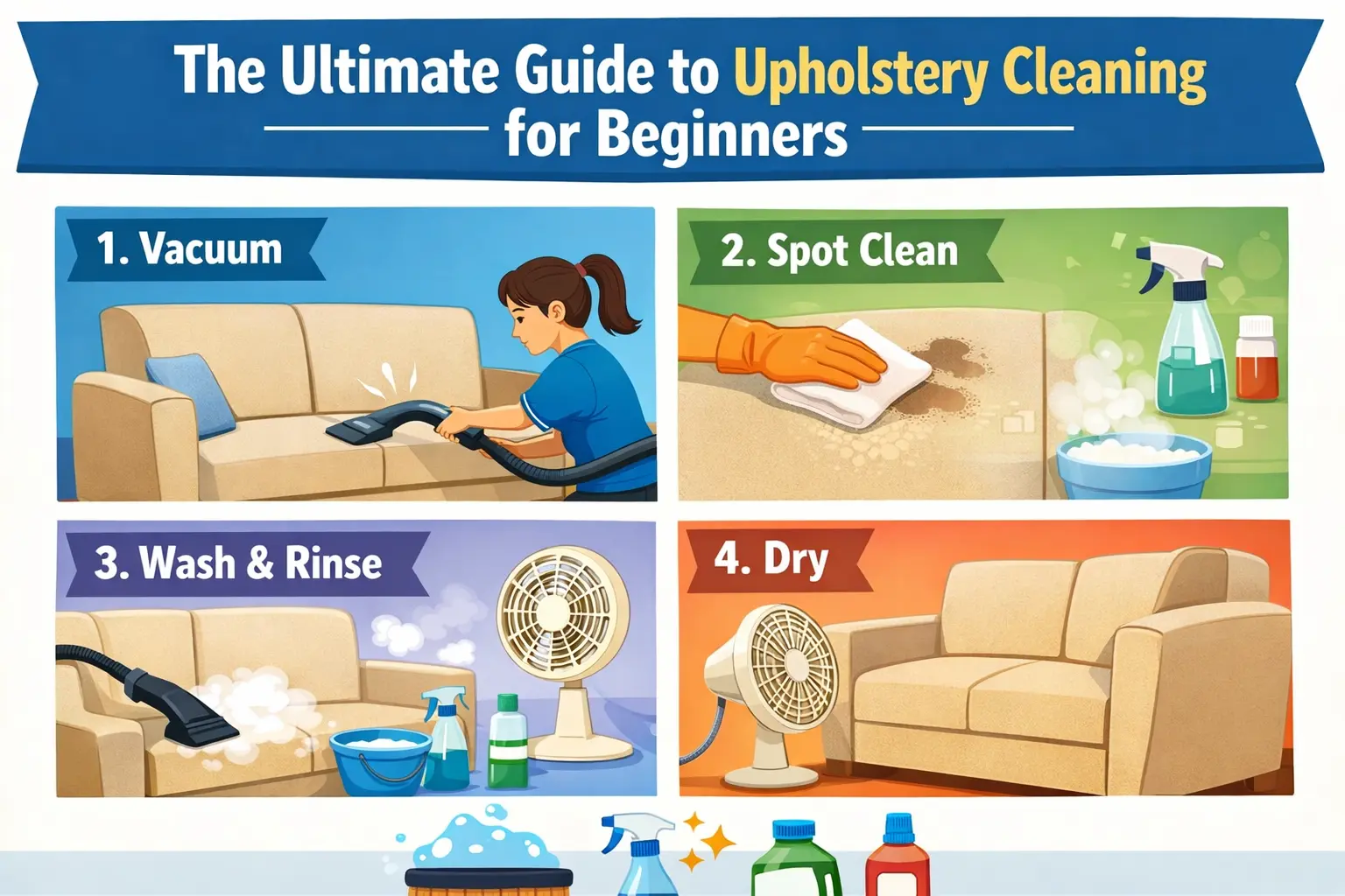 The Ultimate Guide to Upholstery Cleaning for Beginners